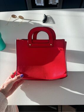 Nordstrom Red Mini Top-Handle Tote